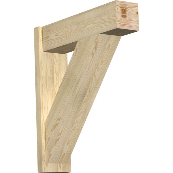 Ekena Millwork Traditional Block Rough Sawn Outlooker, Douglas Fir, 8"W x 30"D x 34"H OUT08X30X34TRA05RDF - main